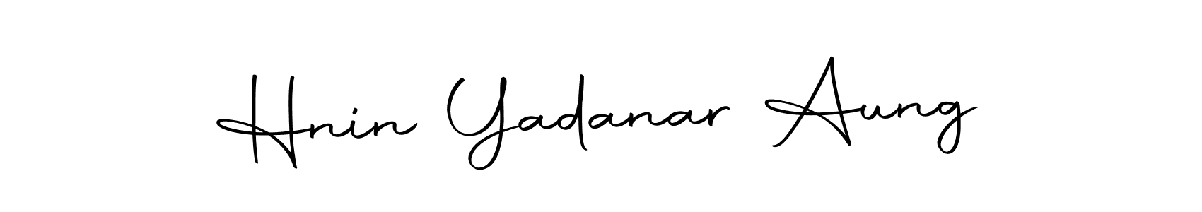 Make a beautiful signature design for name Hnin Yadanar Aung. With this signature (Autography-DOLnW) style, you can create a handwritten signature for free. Hnin Yadanar Aung signature style 10 images and pictures png