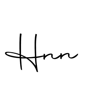 Create a beautiful signature design for name Hnn. With this signature (Autography-DOLnW) fonts, you can make a handwritten signature for free. Hnn signature style 10 images and pictures png