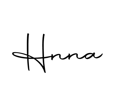 Create a beautiful signature design for name Hnna. With this signature (Autography-DOLnW) fonts, you can make a handwritten signature for free. Hnna signature style 10 images and pictures png