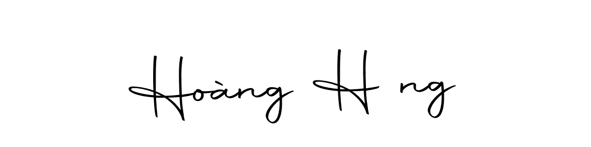 You can use this online signature creator to create a handwritten signature for the name Hoàng Hưng. This is the best online autograph maker. Hoàng Hưng signature style 10 images and pictures png