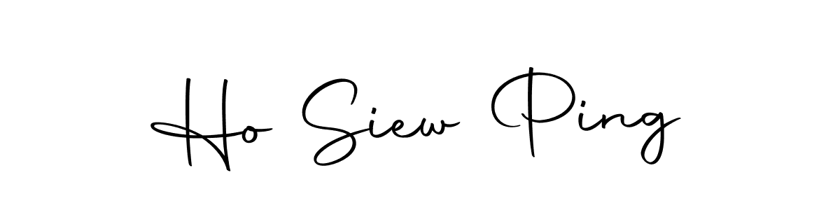 Ho Siew Ping stylish signature style. Best Handwritten Sign (Autography-DOLnW) for my name. Handwritten Signature Collection Ideas for my name Ho Siew Ping. Ho Siew Ping signature style 10 images and pictures png