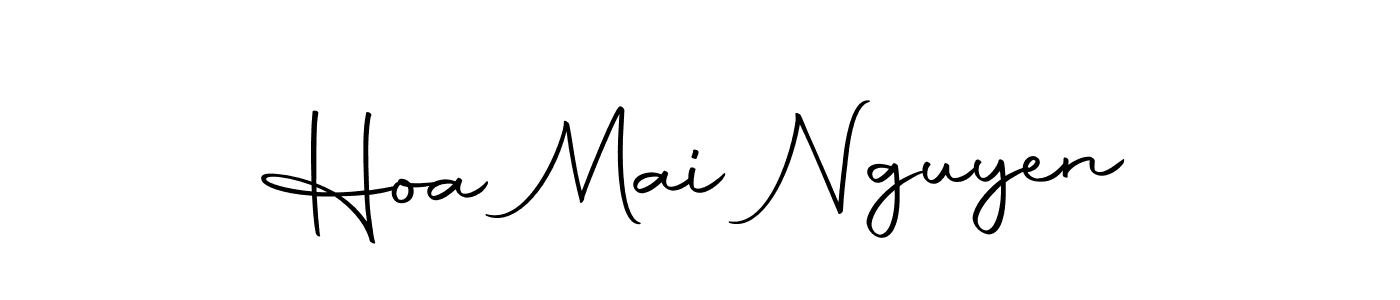 Make a beautiful signature design for name Hoa Mai Nguyen. With this signature (Autography-DOLnW) style, you can create a handwritten signature for free. Hoa Mai Nguyen signature style 10 images and pictures png