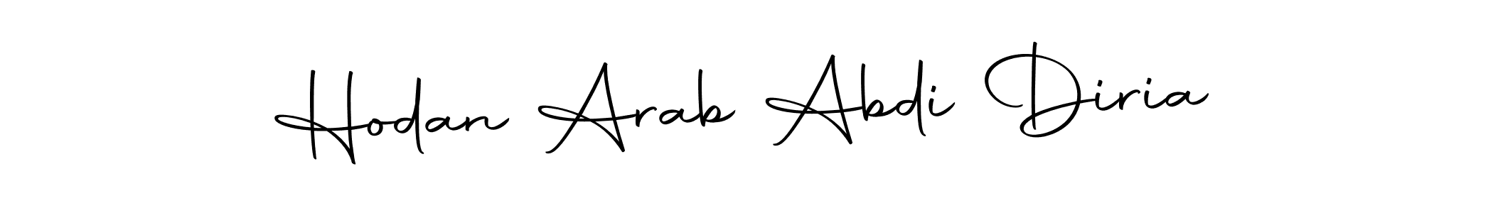 Make a beautiful signature design for name Hodan Arab Abdi Diria. Use this online signature maker to create a handwritten signature for free. Hodan Arab Abdi Diria signature style 10 images and pictures png