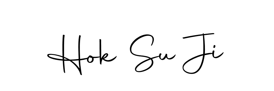 Make a beautiful signature design for name Hok Su Ji. With this signature (Autography-DOLnW) style, you can create a handwritten signature for free. Hok Su Ji signature style 10 images and pictures png