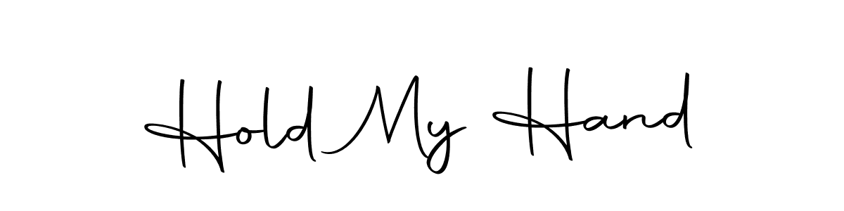 Use a signature maker to create a handwritten signature online. With this signature software, you can design (Autography-DOLnW) your own signature for name Hold My Hand. Hold My Hand signature style 10 images and pictures png