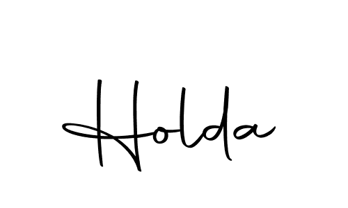 Use a signature maker to create a handwritten signature online. With this signature software, you can design (Autography-DOLnW) your own signature for name Holda. Holda signature style 10 images and pictures png