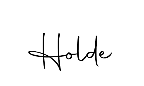 Make a beautiful signature design for name Holde. With this signature (Autography-DOLnW) style, you can create a handwritten signature for free. Holde signature style 10 images and pictures png