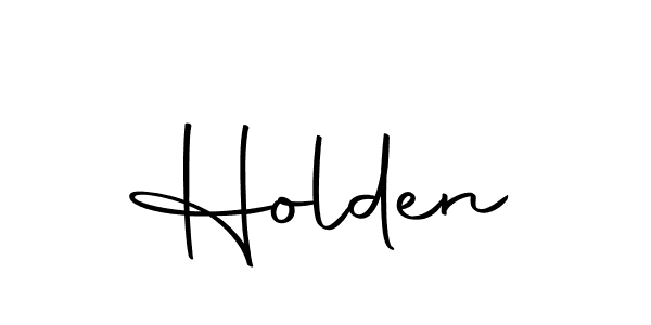 Use a signature maker to create a handwritten signature online. With this signature software, you can design (Autography-DOLnW) your own signature for name Holden. Holden signature style 10 images and pictures png