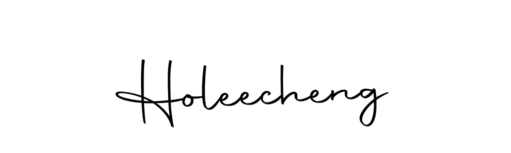 Design your own signature with our free online signature maker. With this signature software, you can create a handwritten (Autography-DOLnW) signature for name Holeecheng. Holeecheng signature style 10 images and pictures png