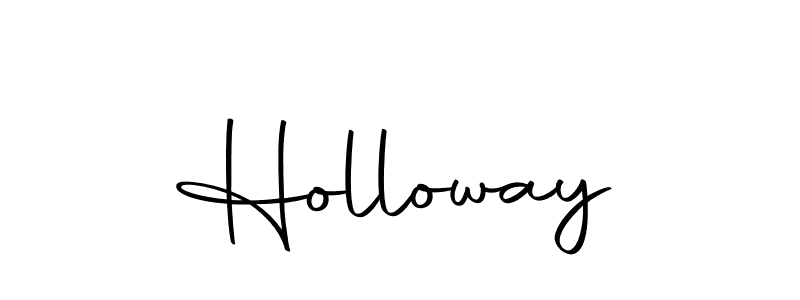 Use a signature maker to create a handwritten signature online. With this signature software, you can design (Autography-DOLnW) your own signature for name Holloway. Holloway signature style 10 images and pictures png