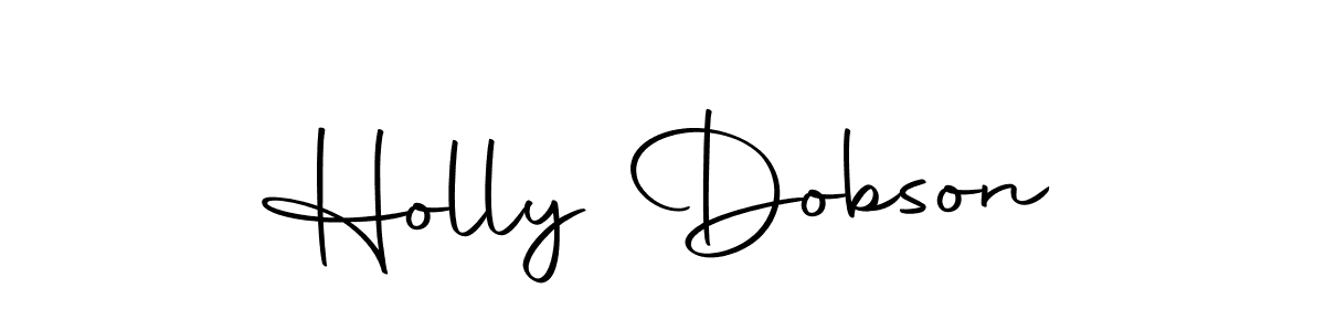 Design your own signature with our free online signature maker. With this signature software, you can create a handwritten (Autography-DOLnW) signature for name Holly Dobson. Holly Dobson signature style 10 images and pictures png