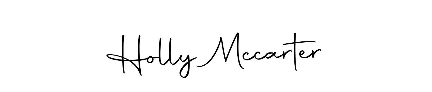 How to make Holly Mccarter name signature. Use Autography-DOLnW style for creating short signs online. This is the latest handwritten sign. Holly Mccarter signature style 10 images and pictures png