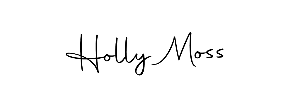 Design your own signature with our free online signature maker. With this signature software, you can create a handwritten (Autography-DOLnW) signature for name Holly Moss. Holly Moss signature style 10 images and pictures png