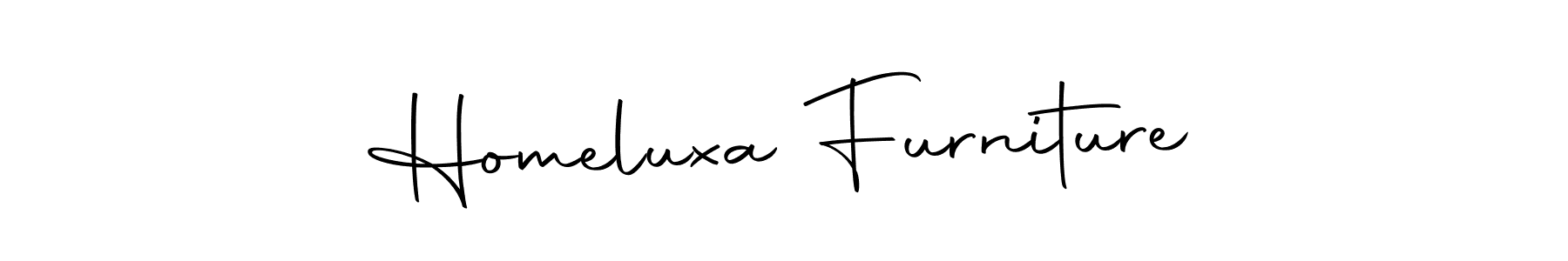 Use a signature maker to create a handwritten signature online. With this signature software, you can design (Autography-DOLnW) your own signature for name Homeluxa Furniture. Homeluxa Furniture signature style 10 images and pictures png