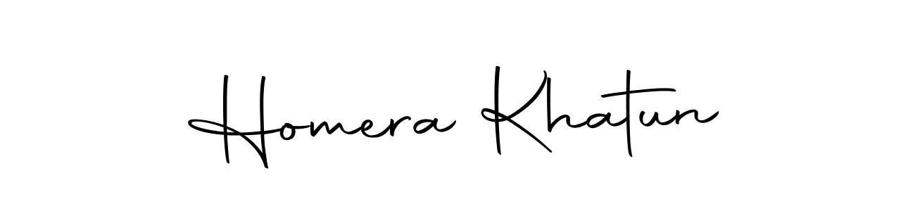 The best way (Autography-DOLnW) to make a short signature is to pick only two or three words in your name. The name Homera Khatun include a total of six letters. For converting this name. Homera Khatun signature style 10 images and pictures png