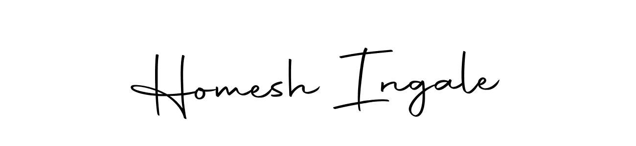 if you are searching for the best signature style for your name Homesh Ingale. so please give up your signature search. here we have designed multiple signature styles  using Autography-DOLnW. Homesh Ingale signature style 10 images and pictures png