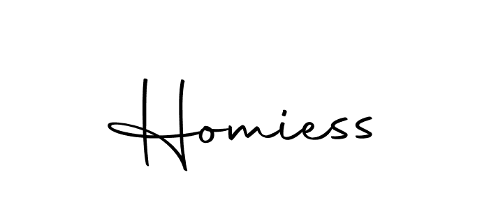 Create a beautiful signature design for name Homiess. With this signature (Autography-DOLnW) fonts, you can make a handwritten signature for free. Homiess signature style 10 images and pictures png