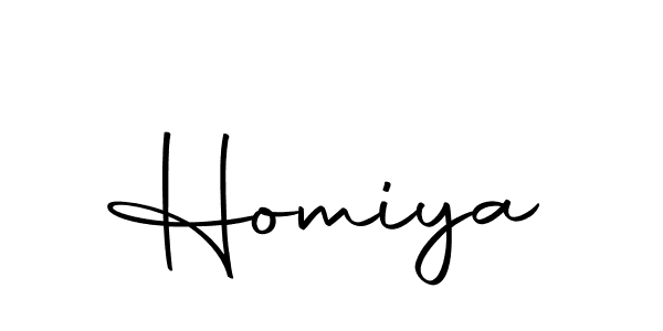 Create a beautiful signature design for name Homiya. With this signature (Autography-DOLnW) fonts, you can make a handwritten signature for free. Homiya signature style 10 images and pictures png