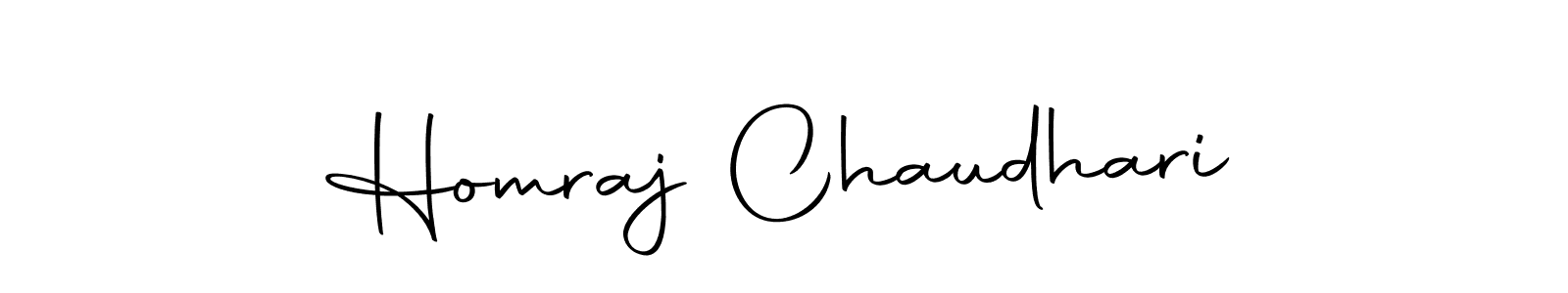 Use a signature maker to create a handwritten signature online. With this signature software, you can design (Autography-DOLnW) your own signature for name Homraj Chaudhari. Homraj Chaudhari signature style 10 images and pictures png