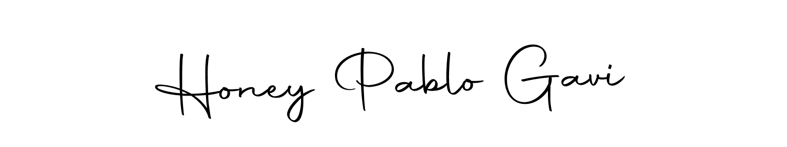 Honey Pablo Gavi stylish signature style. Best Handwritten Sign (Autography-DOLnW) for my name. Handwritten Signature Collection Ideas for my name Honey Pablo Gavi. Honey Pablo Gavi signature style 10 images and pictures png