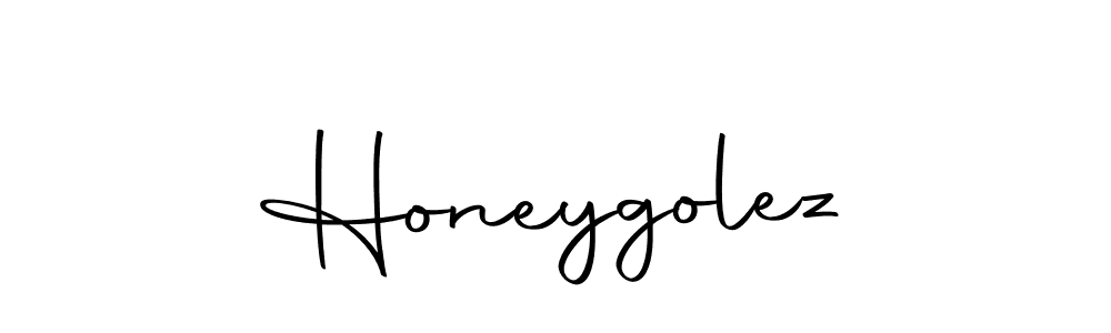 Make a beautiful signature design for name Honeygolez. With this signature (Autography-DOLnW) style, you can create a handwritten signature for free. Honeygolez signature style 10 images and pictures png