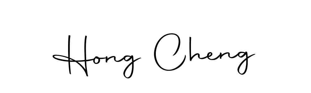 You should practise on your own different ways (Autography-DOLnW) to write your name (Hong Cheng) in signature. don't let someone else do it for you. Hong Cheng signature style 10 images and pictures png