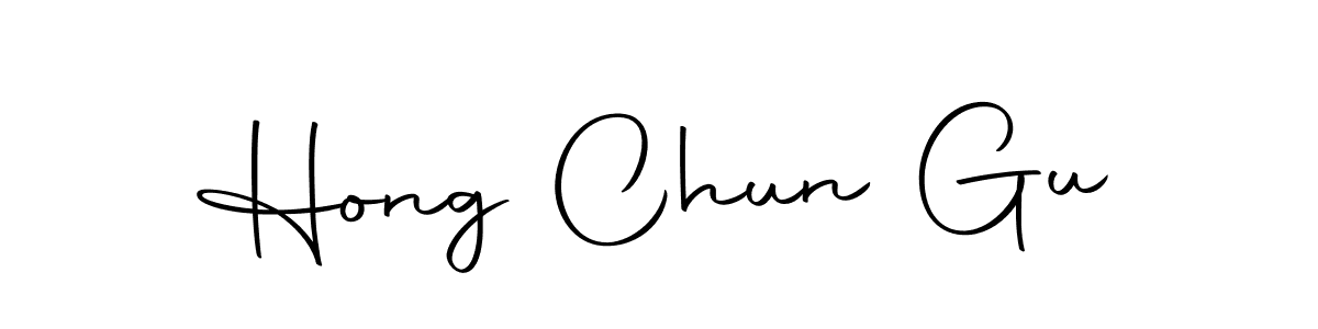 Hong Chun Gu stylish signature style. Best Handwritten Sign (Autography-DOLnW) for my name. Handwritten Signature Collection Ideas for my name Hong Chun Gu. Hong Chun Gu signature style 10 images and pictures png