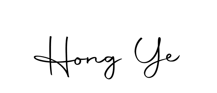 Design your own signature with our free online signature maker. With this signature software, you can create a handwritten (Autography-DOLnW) signature for name Hong Ye. Hong Ye signature style 10 images and pictures png