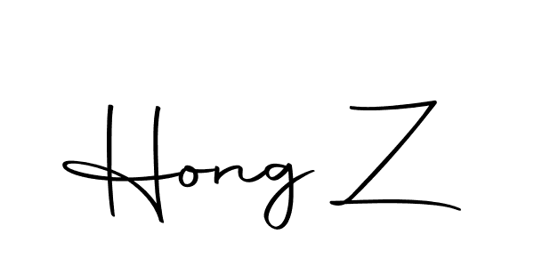 Create a beautiful signature design for name Hong Z. With this signature (Autography-DOLnW) fonts, you can make a handwritten signature for free. Hong Z signature style 10 images and pictures png