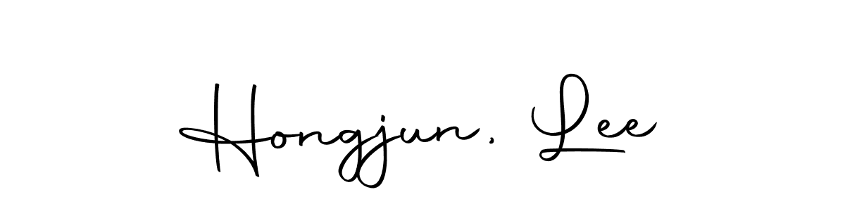 Make a beautiful signature design for name Hongjun, Lee. Use this online signature maker to create a handwritten signature for free. Hongjun, Lee signature style 10 images and pictures png