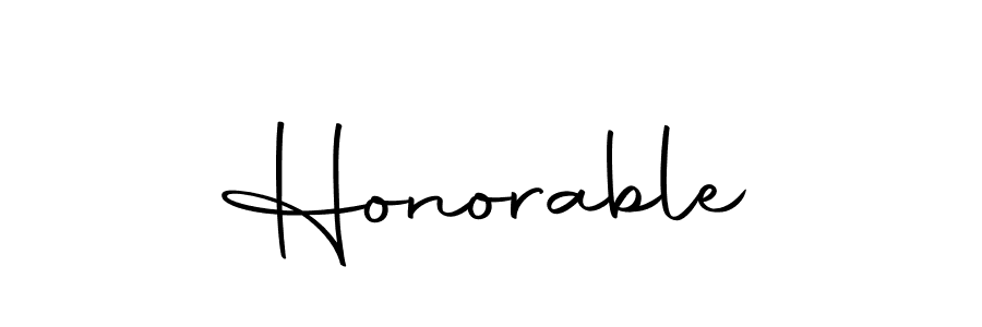 Make a beautiful signature design for name Honorable. With this signature (Autography-DOLnW) style, you can create a handwritten signature for free. Honorable signature style 10 images and pictures png