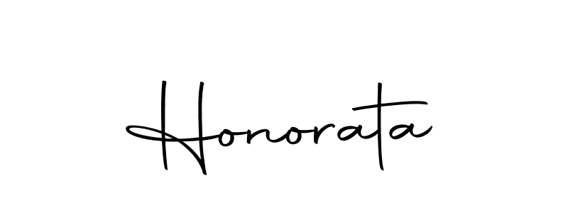 Create a beautiful signature design for name Honorata. With this signature (Autography-DOLnW) fonts, you can make a handwritten signature for free. Honorata signature style 10 images and pictures png