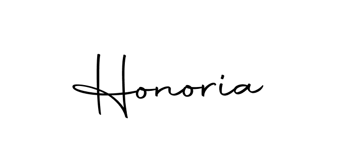 Design your own signature with our free online signature maker. With this signature software, you can create a handwritten (Autography-DOLnW) signature for name Honoria. Honoria signature style 10 images and pictures png