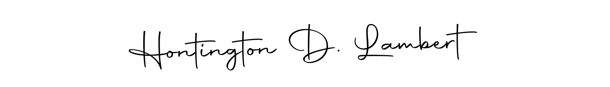 Make a beautiful signature design for name Hontington D. Lambert. Use this online signature maker to create a handwritten signature for free. Hontington D. Lambert signature style 10 images and pictures png