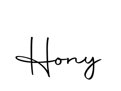Create a beautiful signature design for name Hony. With this signature (Autography-DOLnW) fonts, you can make a handwritten signature for free. Hony signature style 10 images and pictures png