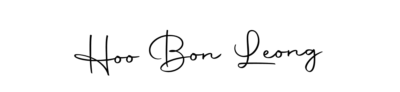 Use a signature maker to create a handwritten signature online. With this signature software, you can design (Autography-DOLnW) your own signature for name Hoo Bon Leong. Hoo Bon Leong signature style 10 images and pictures png