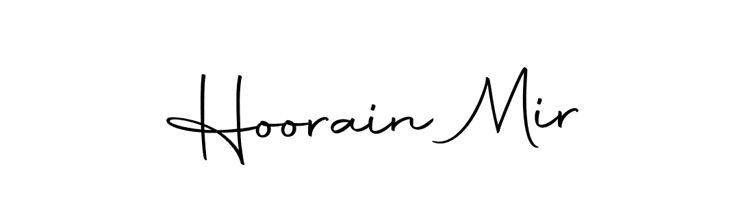 Make a beautiful signature design for name Hoorain Mir. With this signature (Autography-DOLnW) style, you can create a handwritten signature for free. Hoorain Mir signature style 10 images and pictures png