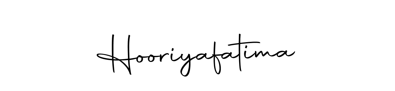 Design your own signature with our free online signature maker. With this signature software, you can create a handwritten (Autography-DOLnW) signature for name Hooriyafatima. Hooriyafatima signature style 10 images and pictures png