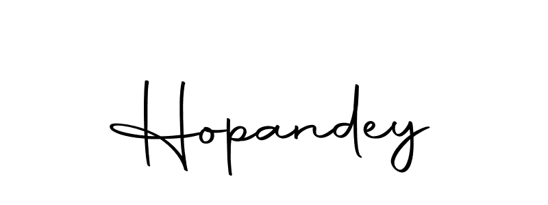 Make a beautiful signature design for name Hopandey. With this signature (Autography-DOLnW) style, you can create a handwritten signature for free. Hopandey signature style 10 images and pictures png