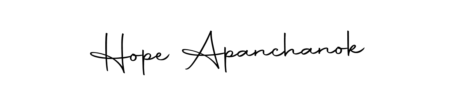 if you are searching for the best signature style for your name Hope Apanchanok. so please give up your signature search. here we have designed multiple signature styles  using Autography-DOLnW. Hope Apanchanok signature style 10 images and pictures png