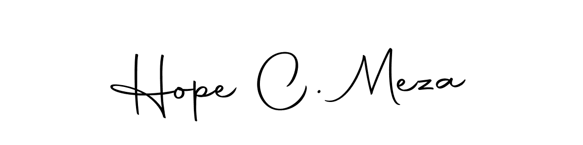 if you are searching for the best signature style for your name Hope C. Meza. so please give up your signature search. here we have designed multiple signature styles  using Autography-DOLnW. Hope C. Meza signature style 10 images and pictures png