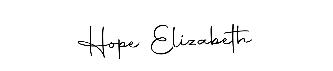 Make a short Hope Elizabeth signature style. Manage your documents anywhere anytime using Autography-DOLnW. Create and add eSignatures, submit forms, share and send files easily. Hope Elizabeth signature style 10 images and pictures png