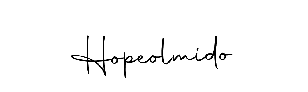 Create a beautiful signature design for name Hopeolmido. With this signature (Autography-DOLnW) fonts, you can make a handwritten signature for free. Hopeolmido signature style 10 images and pictures png