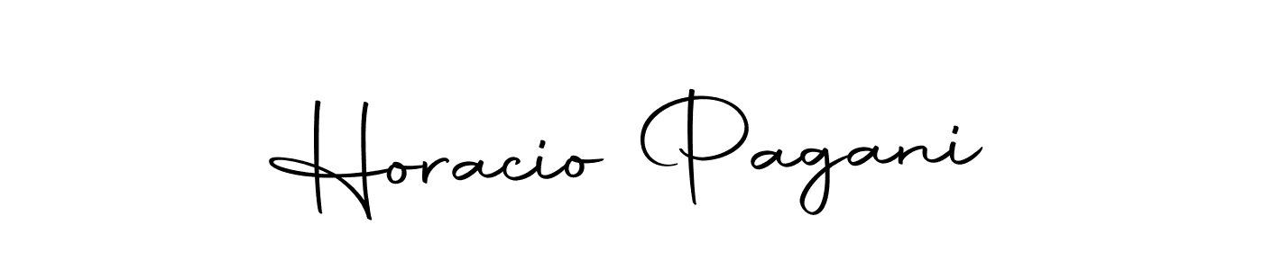 Create a beautiful signature design for name Horacio Pagani. With this signature (Autography-DOLnW) fonts, you can make a handwritten signature for free. Horacio Pagani signature style 10 images and pictures png