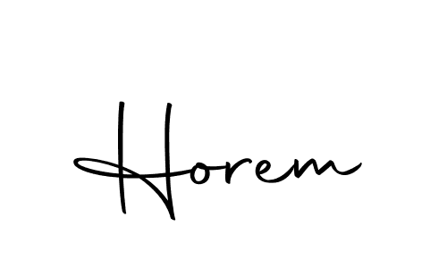 Make a beautiful signature design for name Horem. With this signature (Autography-DOLnW) style, you can create a handwritten signature for free. Horem signature style 10 images and pictures png
