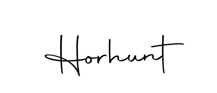 Make a beautiful signature design for name Horhunt. With this signature (Autography-DOLnW) style, you can create a handwritten signature for free. Horhunt signature style 10 images and pictures png