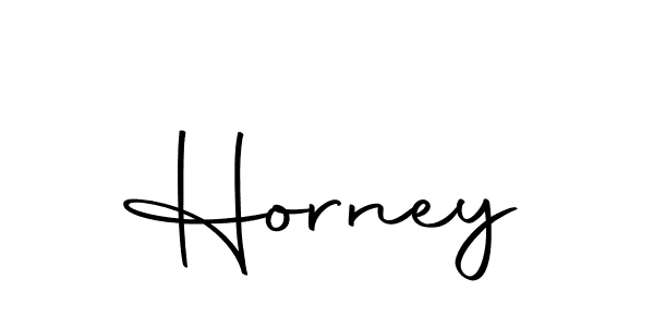 Make a beautiful signature design for name Horney. With this signature (Autography-DOLnW) style, you can create a handwritten signature for free. Horney signature style 10 images and pictures png