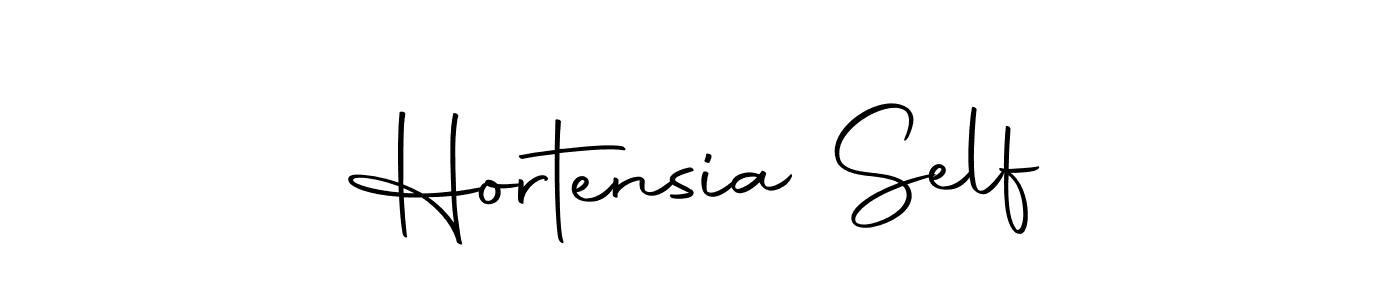 Make a beautiful signature design for name Hortensia Self. Use this online signature maker to create a handwritten signature for free. Hortensia Self signature style 10 images and pictures png