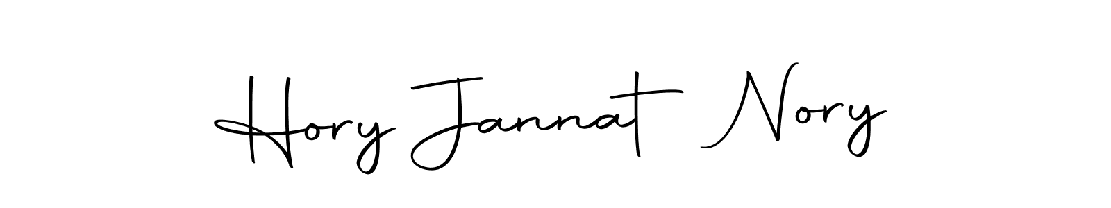 Create a beautiful signature design for name Hory Jannat Nory. With this signature (Autography-DOLnW) fonts, you can make a handwritten signature for free. Hory Jannat Nory signature style 10 images and pictures png