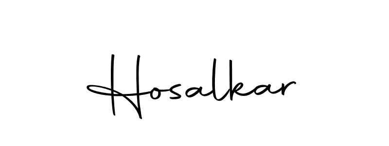 Make a beautiful signature design for name Hosalkar. Use this online signature maker to create a handwritten signature for free. Hosalkar signature style 10 images and pictures png